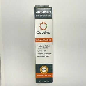 Capsiva Arthritis Pain Relief Gel, Homeopathic, Natural Active Ingredients, 3 oz